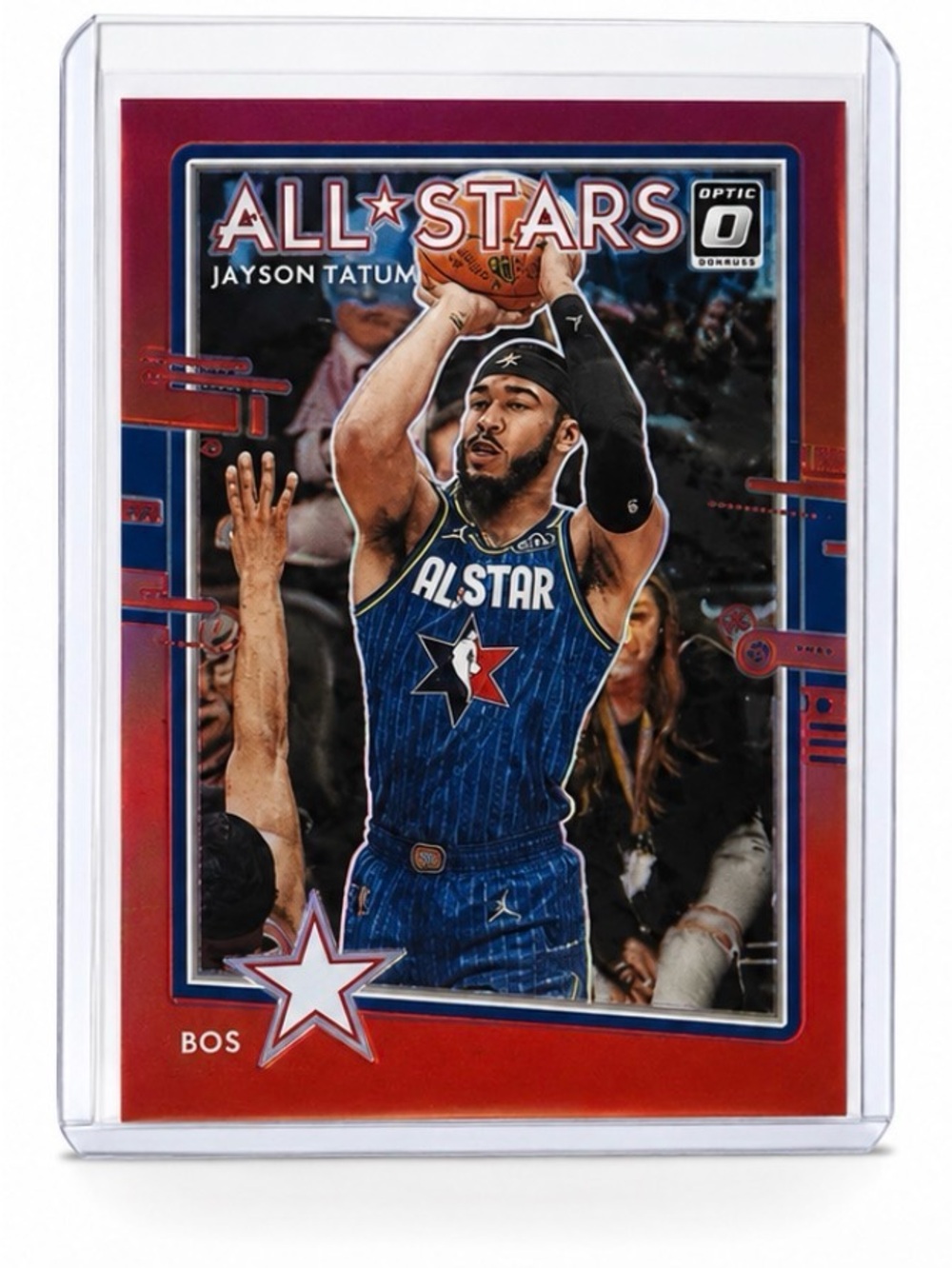 2020-21 Panini Donruss Optic All-Stars Jayson Tatum Red Prizm #18 Serial #16/99